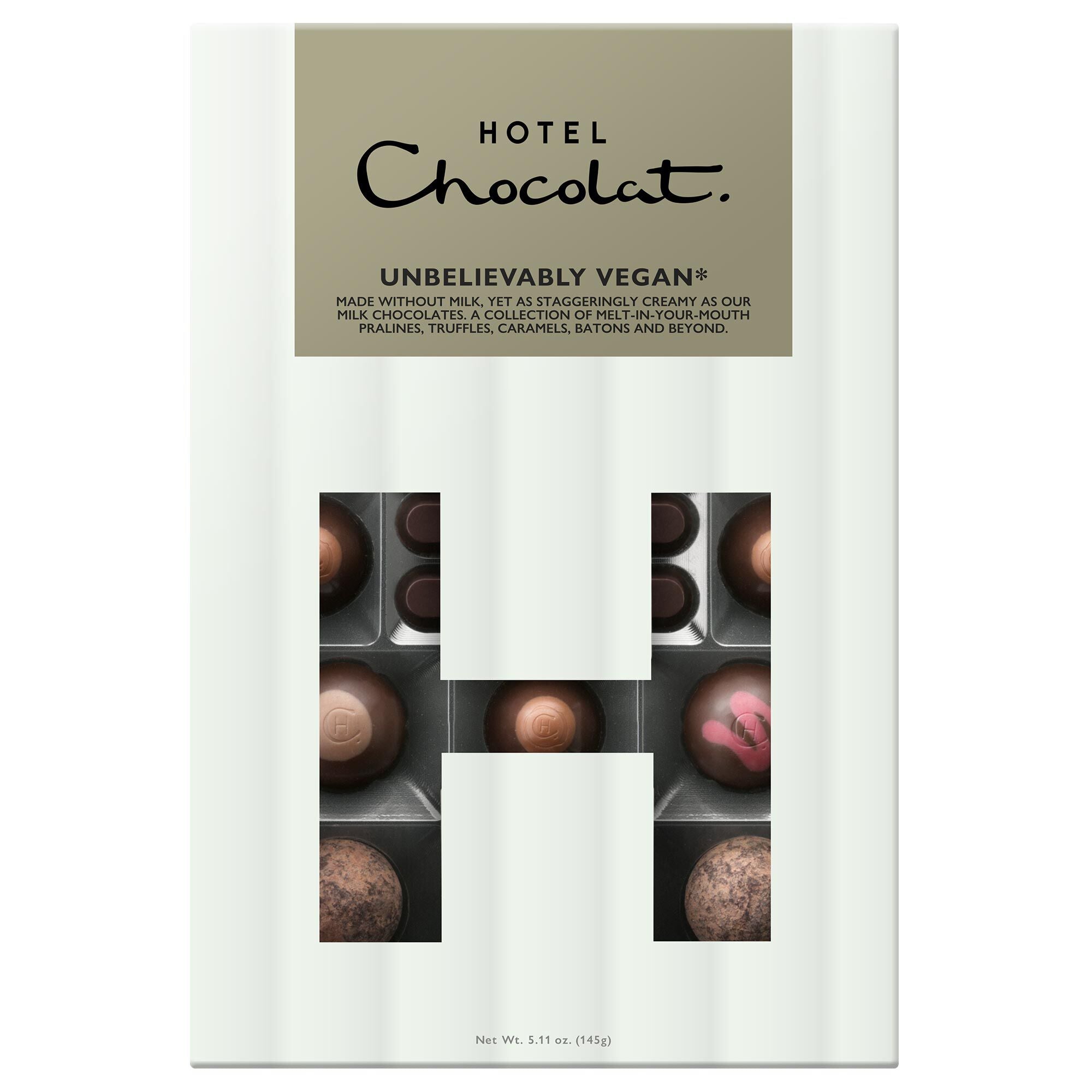 Hotel Chocolat Unbelievably Vegan H-Box Chocolate 145g Gift Exp 30-4-2025