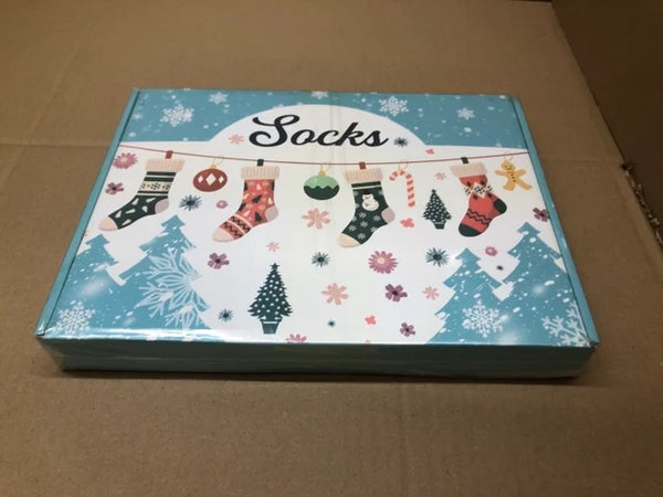 YANGTE THERMAL SOCKS NORDIC STYLE WARM SOCKS 1 BOX 5 PAIRS.