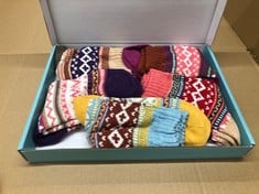 YANGTE THERMAL SOCKS NORDIC STYLE WARM SOCKS 1 BOX 5 PAIRS.