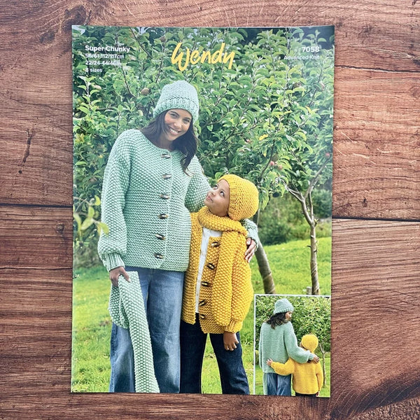 Wendy Super Chunky Crochet Knitting Wool Leaflet Pattern 6176 Crochet Blanket One Size