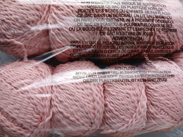 RICO CREATIVE CHUNKY KNITTING COTTON SO COOL & SO SOFT 5X100G BALLS MELON PINK