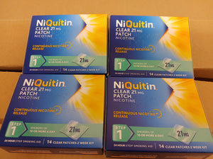 Niquitin Clear Patch 56 Patches Step 1 Stop Smoking Nicotine Aid 21 mg Expiry 07/2027 (Copy) (Copy)