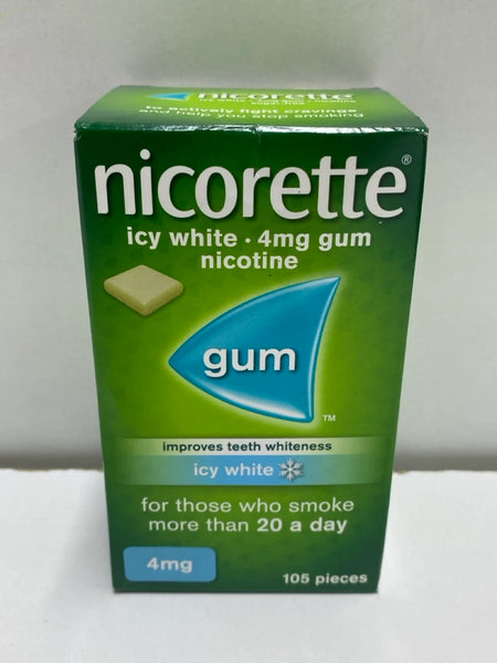 NICORETTE CHEWING GUM ICY WHITE FLAVOUR 525 PIECES 4MG Nicotine EXPIRY NOVEMBER 2027 (Copy)