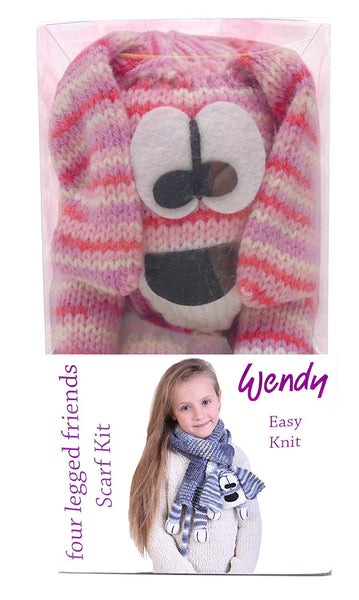 Wendy Scarf Kit Sharon Sheep Double Knitting Wool Yarn Knitting Kit Four Legged Friends