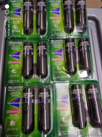NICORETTE QUICKMIST MOUTH SPRAY COOL BERRY 12 X1Mg EXPIRY MAY 2025 NEW