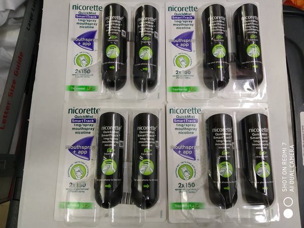 NICORETTE QUICKMIST MOUTH SPRAY FRESHMINT 2 X1Mg EXPIRY DECEMBER 2025 NEW