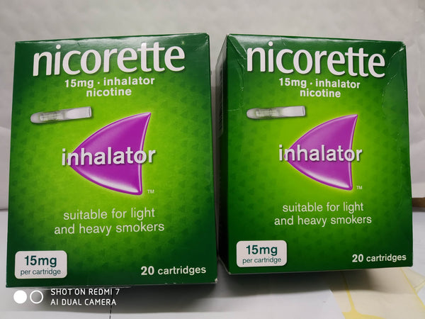 NICORETTE INHALATOR 1 BOX 36 CARTRIDGES 15mg NICOTINE EXPIRY DECEMBER 2027