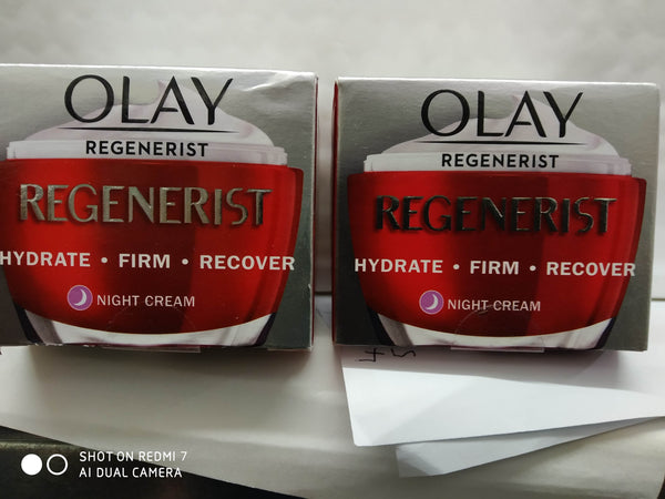 2x50ml OLAY REGENERIST ADVANCED ANTI-AGEING 3 POINT AGE-DEFYING CREAMS NEW