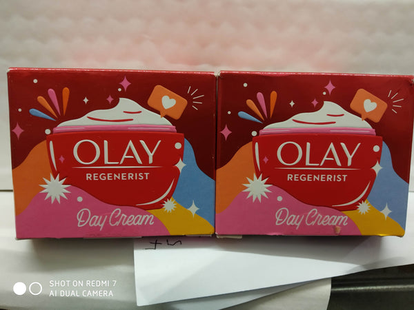 2x50ml OLAY REGENERIST ADVANCED ANTI-AGEING 3 POINT AGE-DEFYING CREAMS NEW