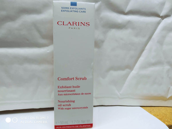 CLARINS PURE SCRUB PURIFYING GEL SCRUB WITH LAVA BEADS 50ML NEW.