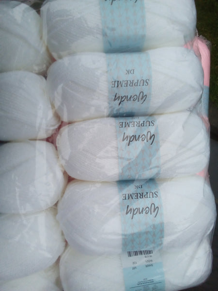 WENDY SUPREME  DOUBLE KNITTING BABY WOOL YARN 5X100G BALLS VARIOUS COLOURS