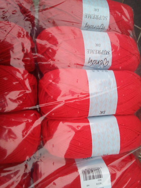 WENDY SUPREME  DOUBLE KNITTING BABY WOOL YARN 5X100G BALLS VARIOUS COLOURS