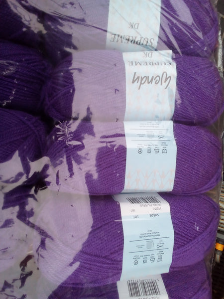 WENDY SUPREME  DOUBLE KNITTING BABY WOOL YARN 5X100G BALLS VARIOUS COLOURS