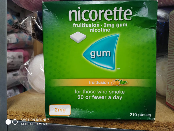 NICORETTE CHEWING GUM ORIGINAL FLAVOUR 210 PIECES 2MG EXPIRY 2025