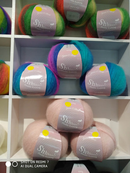 James C Brett Shhh Double Knitting Wool Yarn 4 Colour Choices  20% Wool 80% Acrylic 5X100G