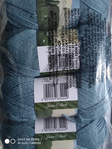 JAMES C BRETT CROFTLAND ARAN KNITTING WOOL 1X200G BALL, 20% WOOL & 80% Acrylic CHOOSE COLOUR