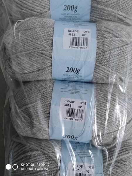 WENDY TRADITIONAL ARAN 100% BRITISH KNITTING WOOL 5X200G BALLS 8 VARIOUS COLOURS