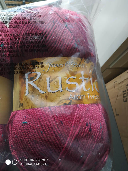 JAMES BRETT RUSTIC ARAN KNITTING WOOL YARN 1X400G Ball VARIOUS COLOURS NEW