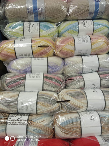 JAMES BRETT DRIFTWOOD Anti Pilling Random Print Baby Double Knitting Wool Yarn 5X100G Choose