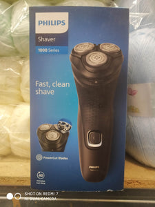 PHILLIPS SHAVER SERIES 1000 DRY ELECTRIC SHAVER CORDLESS RECHARGEABLE NEW