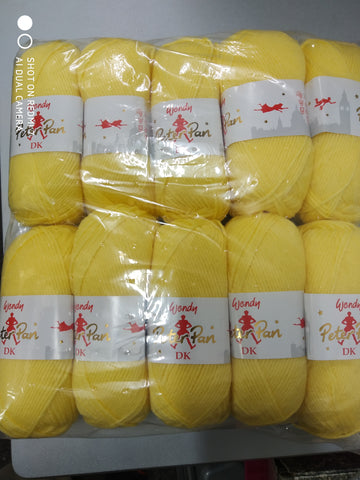 WENDY PETER PAN BABY DOUBLE KNITTING WOOL YARN 10X50g STAR LEMON SHADE PD18 NEW (Copy)