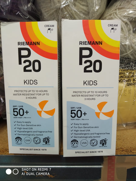 RIEMANN P20 KIDS SUN PROTECTION CREAM WATER RESISTANT FORMULA SPF50 SPRAY