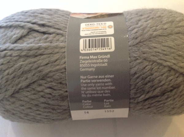 GRUNDL SHETLAND CHUNKY Knitting Wool 5X100G Balls 20% Pure Wool Various Colours