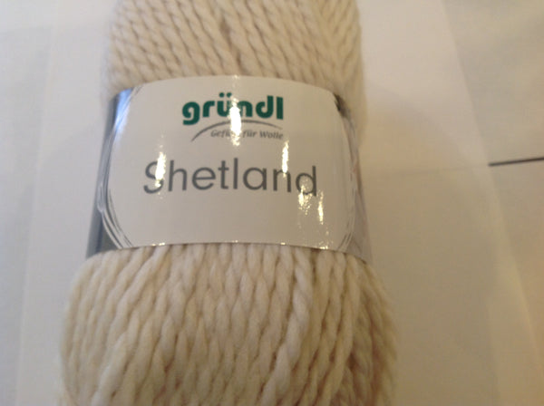 GRUNDL SHETLAND CHUNKY Knitting Wool 5X100G Balls 20% Pure Wool Various Colours