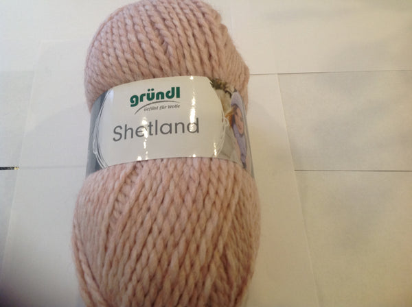 GRUNDL SHETLAND CHUNKY Knitting Wool 5X100G Balls 20% Pure Wool Various Colours