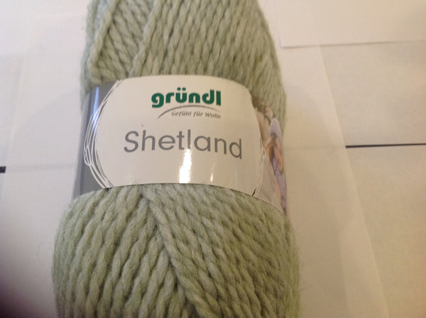 GRUNDL SHETLAND CHUNKY Knitting Wool 5X100G Balls 20% Pure Wool Various Colours