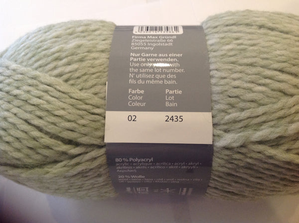 GRUNDL SHETLAND CHUNKY Knitting Wool 5X100G Balls 20% Pure Wool Various Colours