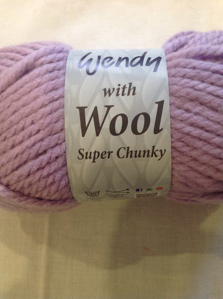 WENDY WITH 20% PURE WOOL SUPER CHUNKY KNITTING WOOL YARN 5X100g Various Colours