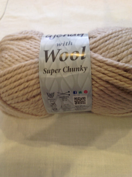 WENDY WITH 20% PURE WOOL SUPER CHUNKY KNITTING WOOL YARN 5X100g Various Colours