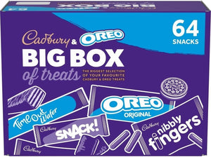 Cadbury & OREO Chocolate Biscuit Big Box 64 Treats 1.8kg Fingers, Oreo,Snack , Timeout wafers