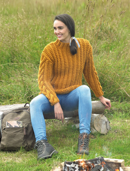 Wendy Air WOOL KNITTING PATTERN LEAFLET 5724 Ladies Lacy Tee