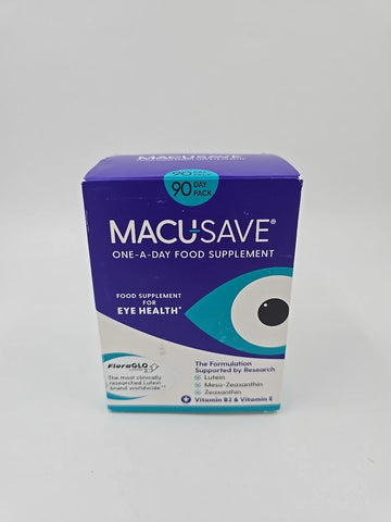 Macusave Food Supplement 90 Day Pack Eye Health Food Capsules Exp 01/2028