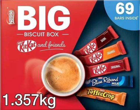 Nestle Kit-Kat & Friends The Big Biscuit Box 69 Chocolate Biscuit Bars