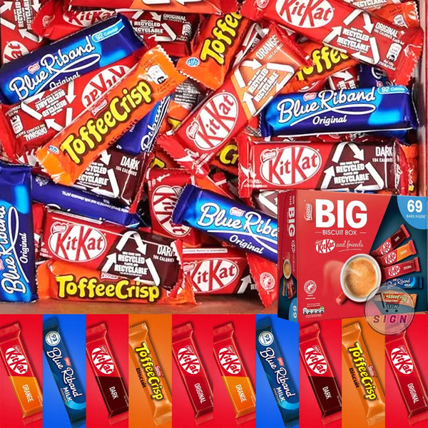 Nestle Kit-Kat & Friends The Big Biscuit Box 69 Chocolate Biscuit Bars