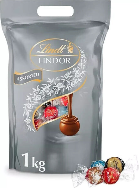 Lindt Lindor Assorted Milk Chocolate Truffles 525g Gold Box Expiry JUNE 2025