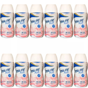 Ensure Plus Nutritional Supplement Drink Strawberry Flavour 12x200ml Bottles Expiry 30th September 2025