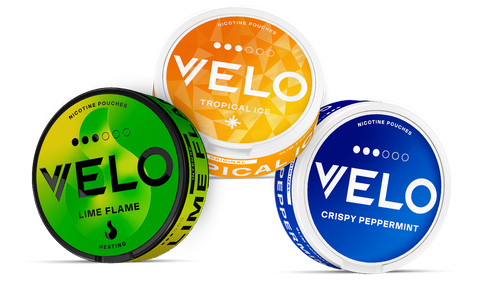 Velo Original Pouch Crispy Peppermint 5 Packets 100 Pouches,Blue Boxes only
