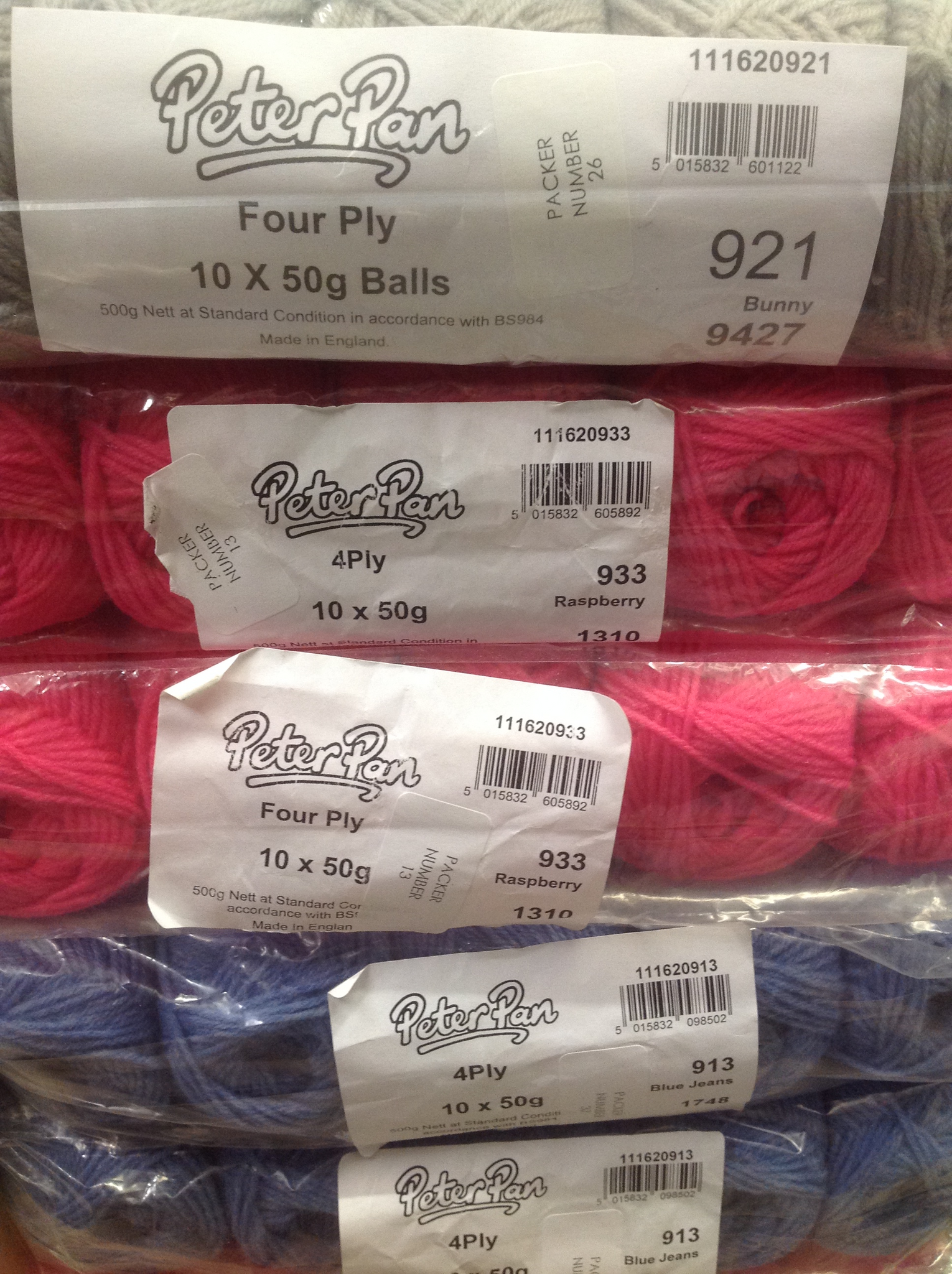 Peter Pan 4PLY Knitting Wool Yarn 5X50g Balls Colour Choices