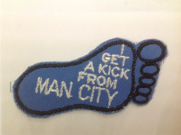 MANCHESTER CITY MOTIF SEW ON  OR GLUE ON BADGE PATCH APPLIQUE