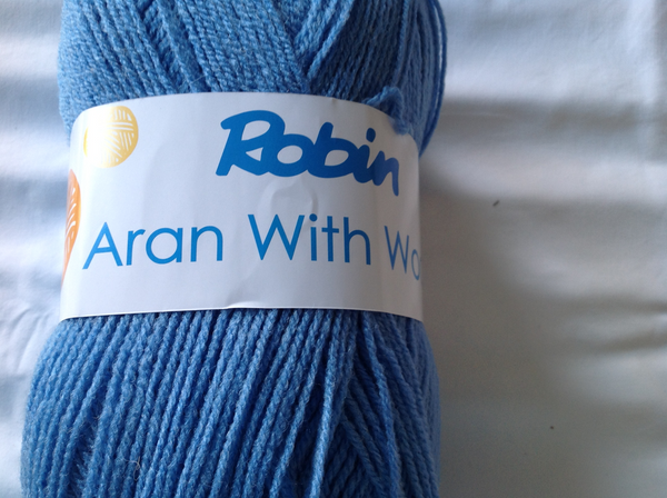 ROBIN ARAN KNITTING WOOL YARN 1X400G BALL 100% ACRYLIC BLACK,LAVENDER,BLUE.,CHOOSE.