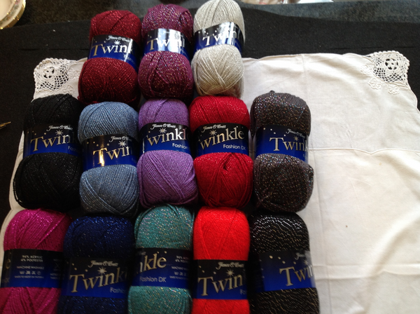 JAMES C BRETT TWINKLE FASHION DOUBLE KNITTING WOOL YARN 5x100g Choose Colour