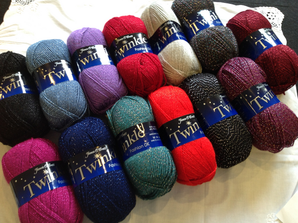 JAMES C BRETT TWINKLE FASHION DOUBLE KNITTING WOOL YARN 5x100g Choose Colour