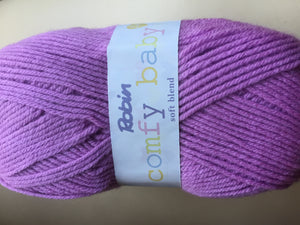 5 X100G BALLS ROBIN COMFY BABY SOFT BLEND DOUBLE KNITTING WOOL YARN NEW