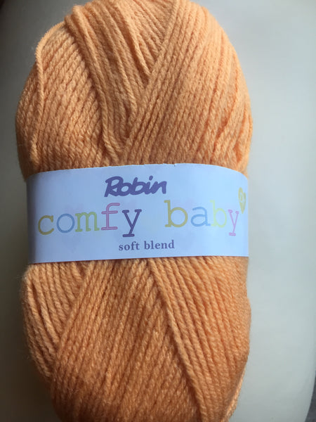 5 X100G BALLS ROBIN COMFY BABY SOFT BLEND DOUBLE KNITTING WOOL YARN NEW