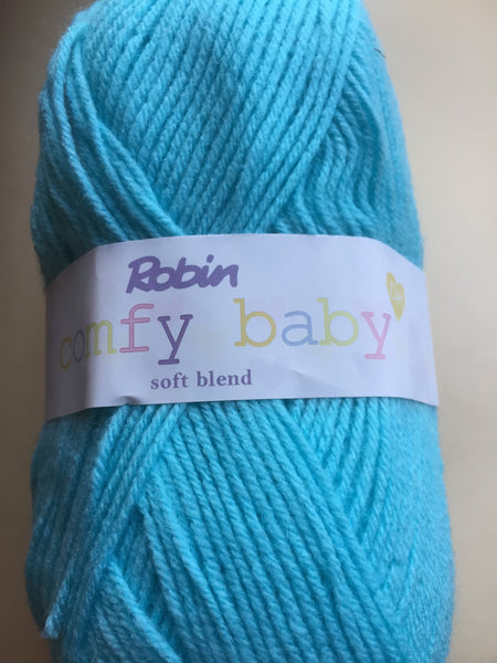 5 X100G BALLS ROBIN COMFY BABY SOFT BLEND DOUBLE KNITTING WOOL YARN NEW