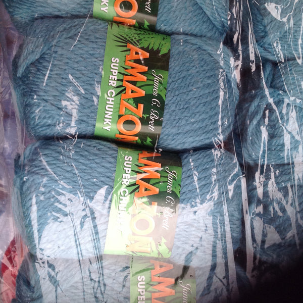 JAMES C BRETT AMAZON SUPER CHUNKY KNITTING WOOL YARN 5X100G VARIOUS COLOURS